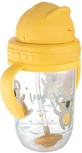 Canpol baby Tasse à paille non coulante avec poids 6m+ Animaux exotiques jaune 270 ml