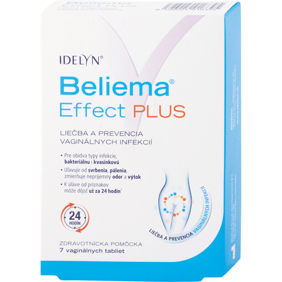 Idelyn Beliema Effect PLUS comprimés vaginaux 7 pièces