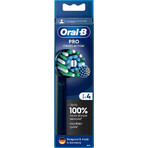 Oral-B Pro Cross Action têtes de brosse noires 4 pcs