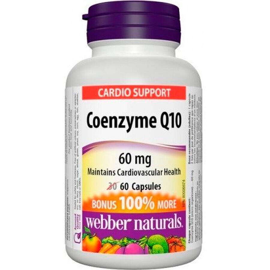 Webber Naturals Coenzyme Q10 60 mg 60 capsules