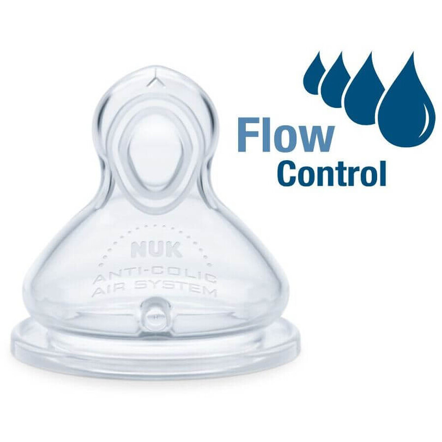 Nuk FC+ Flow control (6-18m.) 2 pcs