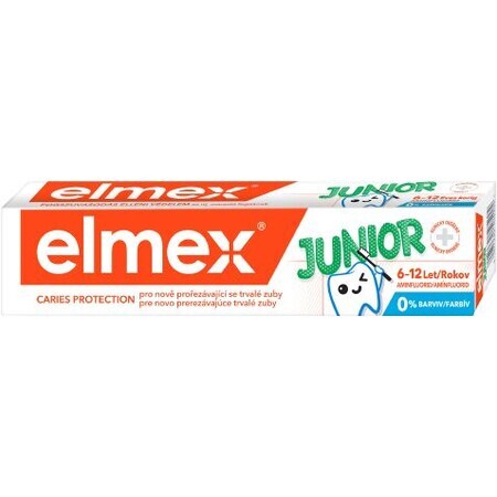 Elmex Junior pasta dentífrica para niños de 6 a 12 años, 75 ml