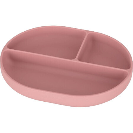 Petite&Mars Take&Match Dusty Rose 6m+ Oval silicone sharing plate