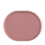 Petite&Mars Take&Match Dusty Rose 6m+ Oval silicone sharing plate