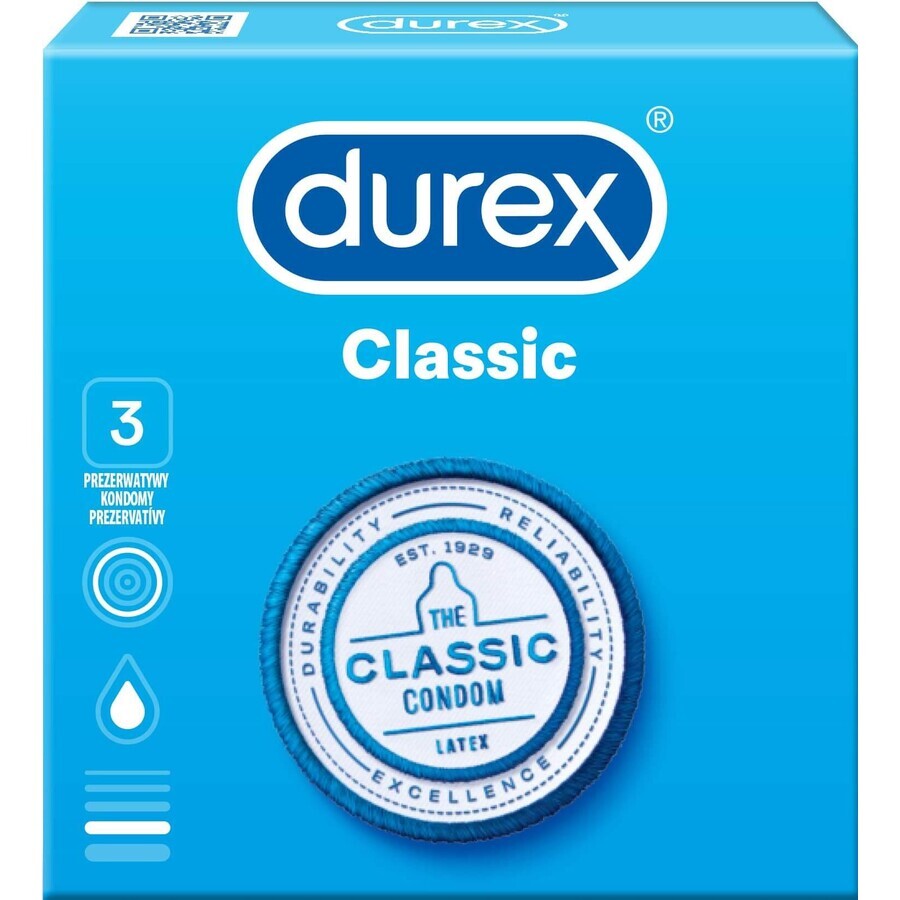 Preservativos Durex Classic 3 unid.