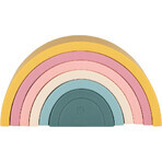 Petite&Mars Jouet pliant en silicone Rainbow Intense Ochre 12m+ Rainbow Intense Ochre 12m+ 6 pcs