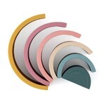 Petite&Mars Jouet pliant en silicone Rainbow Intense Ochre 12m+ Rainbow Intense Ochre 12m+ 6 pcs