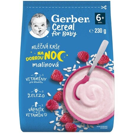 Gerber Cereal Cereal milk porridge raspberry Good Night 230 g