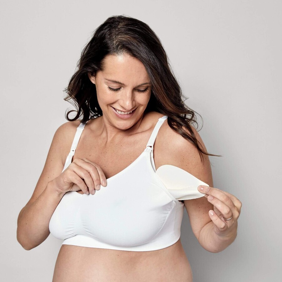 Soutien-gorge de maternité et d'allaitement Medela Ultra Keep Cool, blanc L