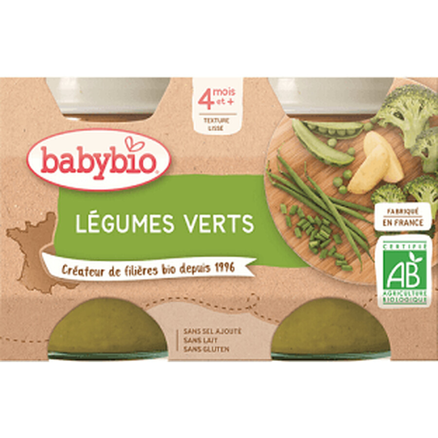 Babybio Shake de légumes verts 2 x 130 g