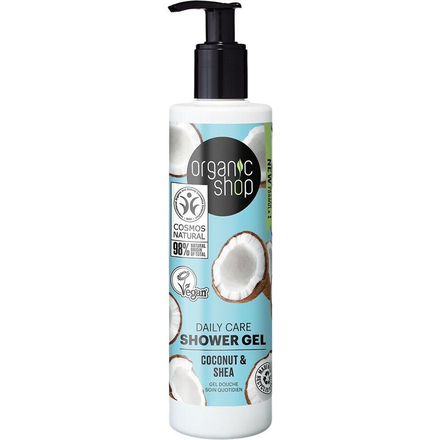 Organic Shop Gel douche hydratant à la noix de coco et au beurre de karité 280 ml