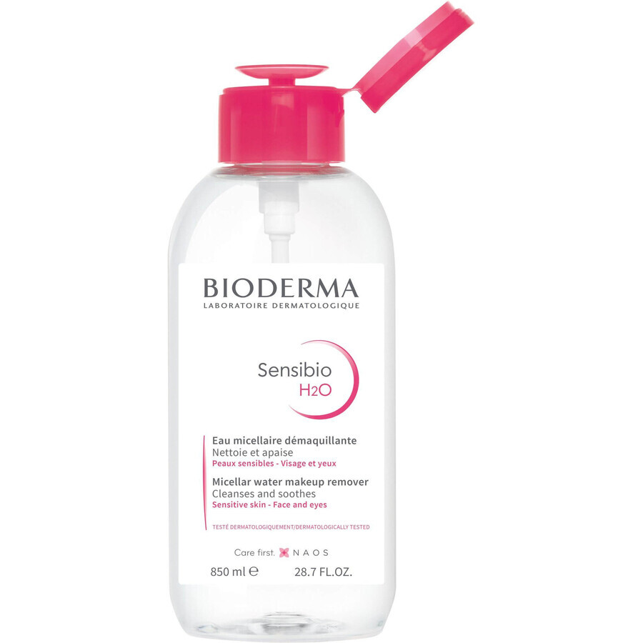 Bioderma Sensibio H2O agua micelar para pieles sensibles bomba 850 ml