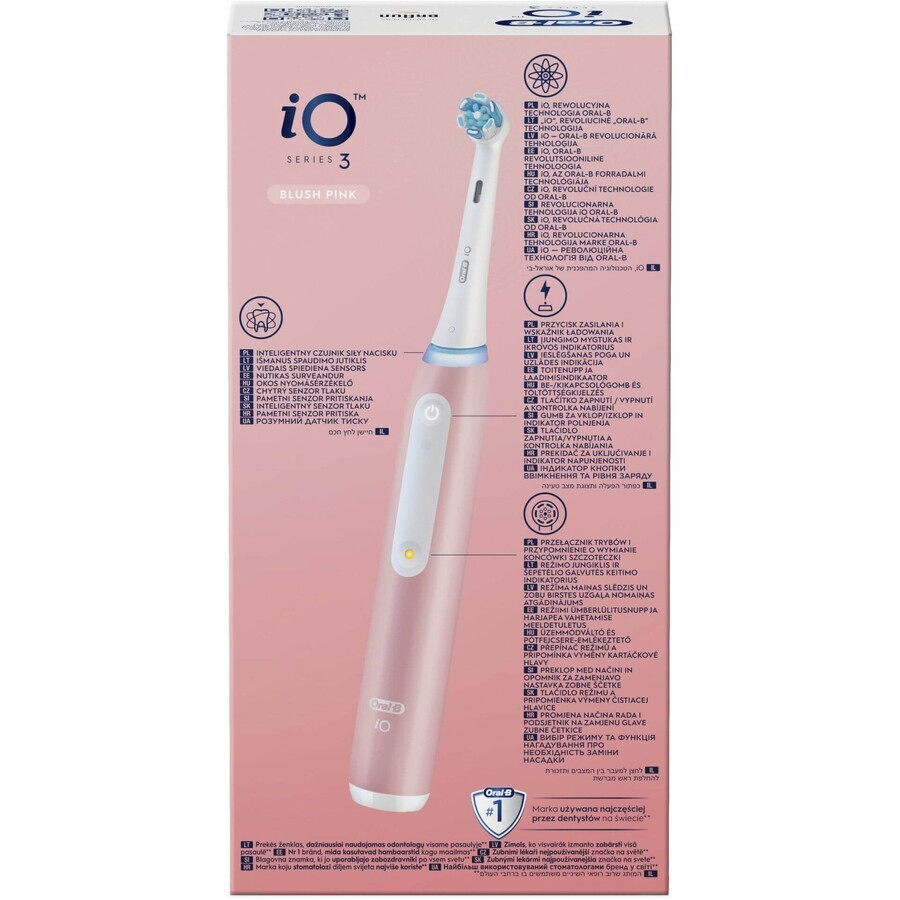 Oral-B iO 3 elektrische Zahnbürste rosa