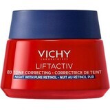 Vichy LIFTACTIV B3 Night Tinting Cream cu retinol pur pentru reînnoirea celulară a pielii hiperpigmentate 50 ml