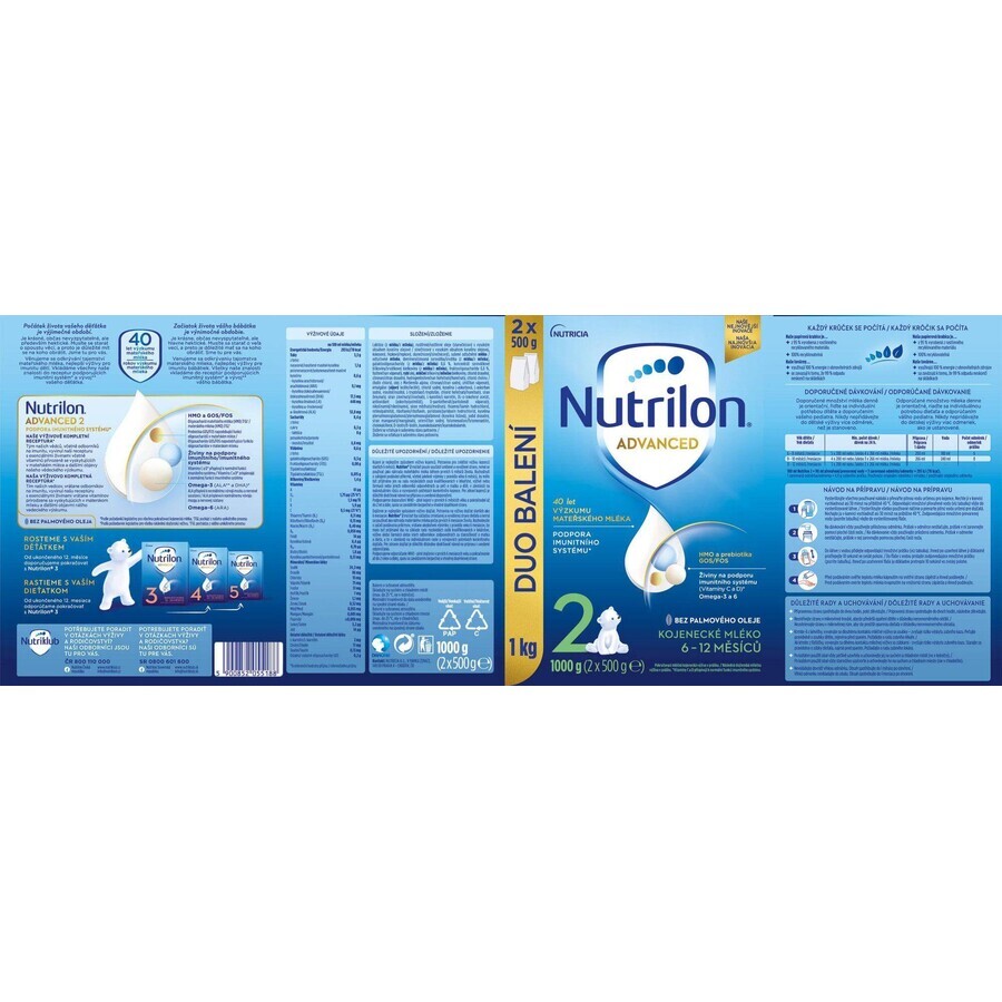 Nutrilon 2 infant follow-on formula powder 1000 g