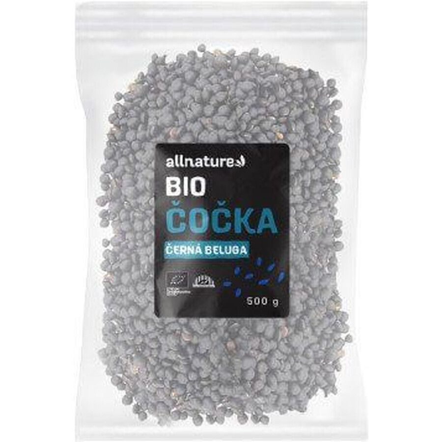 Allnature Organic beluga black lentils 500 g