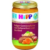 HiPP Little Gourmet Biologische Bulgur met groenten en kikkererwten en biologisch rundvlees 220 g