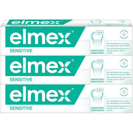 Elmex Sensitive Pasta dentífrica para dientes sensibles 3 x 75 ml