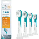 Philips Sonicare Child Sonicare HX6034/33 Tête de brosse à dents sonique compacte pour enfants de 3 ans et plus 4 pièces