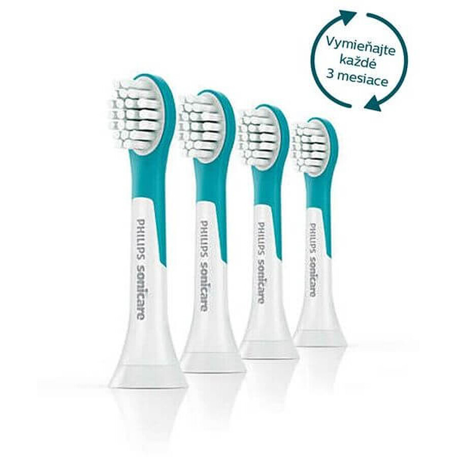 Philips Sonicare Child Sonicare HX6034/33 Tête de brosse à dents sonique compacte pour enfants de 3 ans et plus 4 pièces