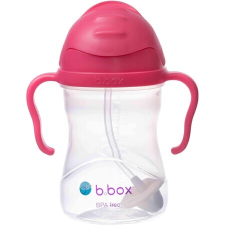 B.box b.box Straw cup raspberry 240 ml