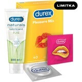 Durex SEX Pleasure MIX 40 pezzi + gel 100 ml