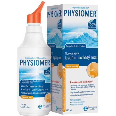 Physiomer Agua de mar hipertónica spray nasal 135 ml