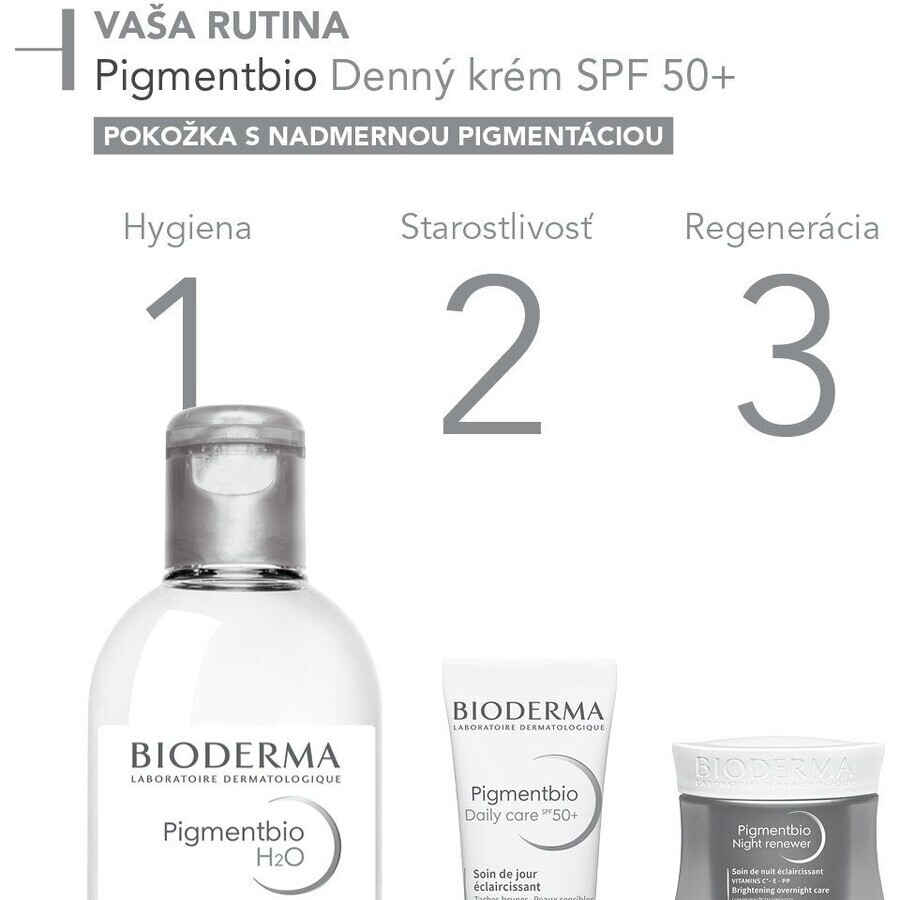 Bioderma Pigmentbio Crème de Jour SPF 50+ contre les taches pigmentaires 40 ml