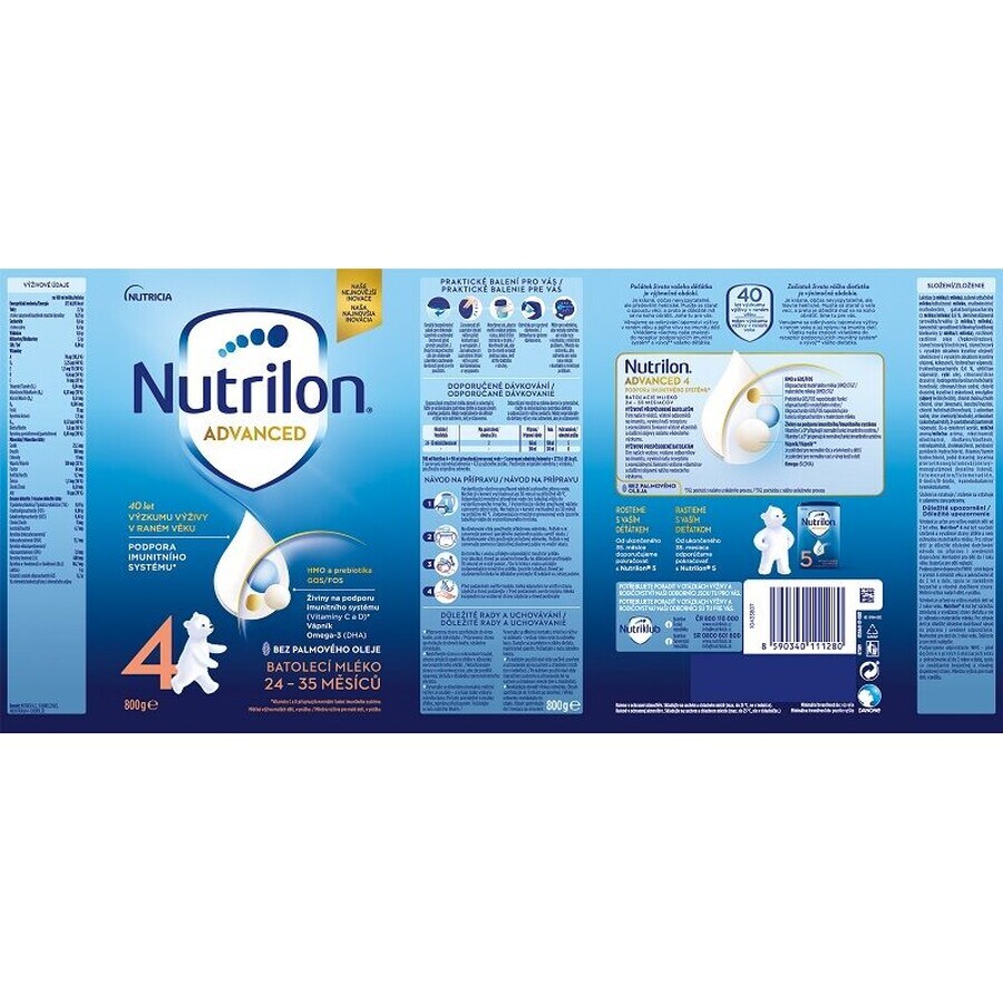 Préparation pour nourrissons Nutrilon 4 Advanced 800 g