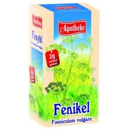 Apotheke Sachets de Thé Fenouil 20 x 2 g