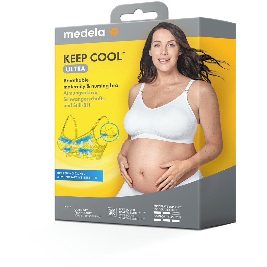 Soutien-gorge de maternité et d'allaitement Medela Ultra Keep Cool, noir M