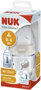 Nuk First Choice Bottle Temperature control beige 150 ml