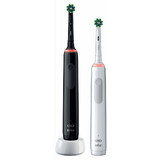 Oral-B Pro 3900 Duo Brosse à dents électrique noir et blanc 2 paquets