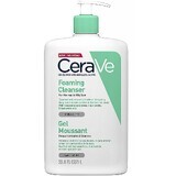 CeraVe Gel nettoyant moussant pour peaux normales à grasses 1 litre