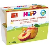 HiPP BIO Mere cu piersici 4 x 100 g