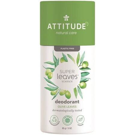 Attitude Super leaves Déodorant solide naturel, feuilles d'olivier 85 g