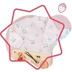 Badabulle bib bib with sleeves Soft pink