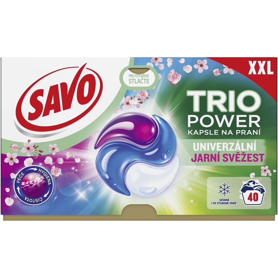 Savo Universal Gélules de lavage fraîcheur de printemps 40 gélules