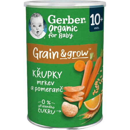 Gerber Organic carrot and orange crisps 35 g