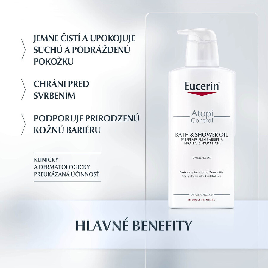 Eucerin AtopiControl ulei de duș pentru piele uscată 400 ml