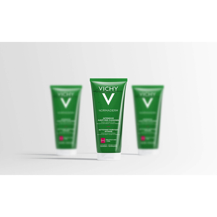 Vichy Normaderm Phytosolution Gel Gel nettoyant pour les peaux à tendance acnéique 200 ml