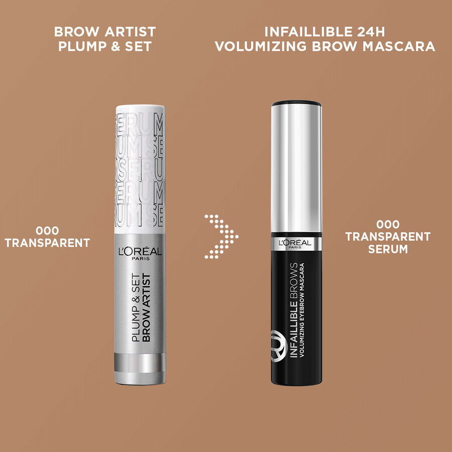 L'Oréal Paris Mascara volumateur 000 Gel sérum sourcils transparent, 5 ml