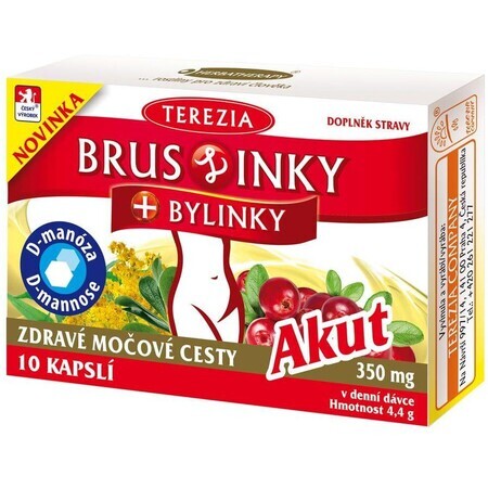 Terezia Cranberries+herbs Akut 10 capsules