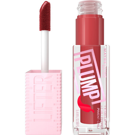 Maybelline New York Lifter plump 006 Hot Chili brillant à lèvres, 5.4 ml