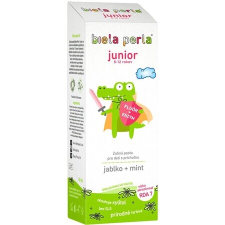 Dentifricio bianco Perla Junior (6-12 anni) 50 ml