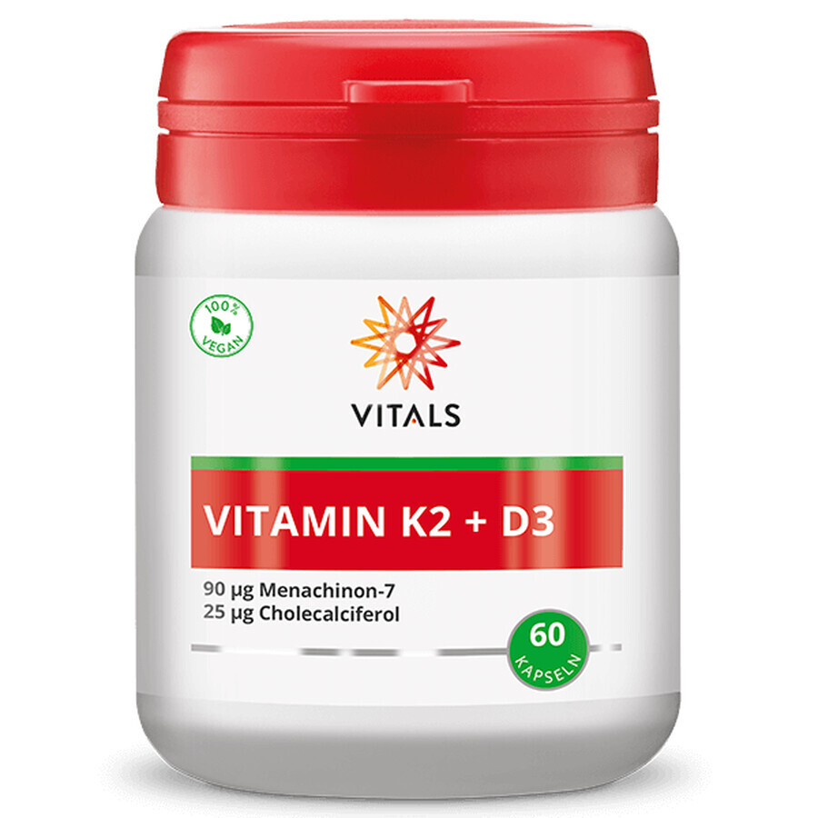 Vitamine K2 + D3 60 cps, Vitals