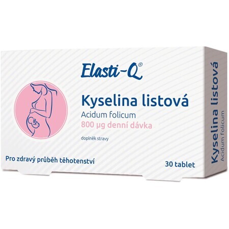 Elasti-Q Acide folique 800 μg, 30 comprimés