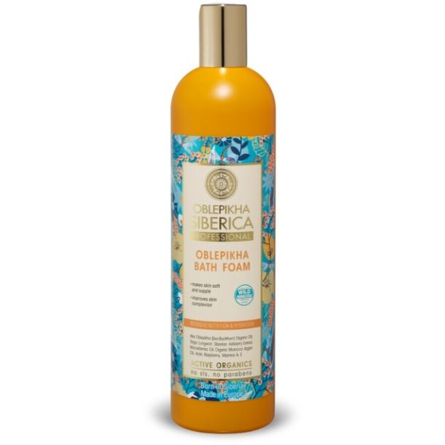 Natura Siberica Sea Buckthorn Bain moussant à l'argousier - nourrissant et hydratant intensif 550 ml