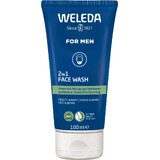 Weleda For Men 2in1 gel nettoyant visage et barbe 100 ml