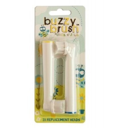 Jack N' Jill Buzzy Brush replacement electric toothbrush - NEW 2 pcs